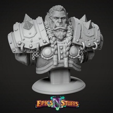 orc warchief bust - pre-supported toys & games dragons dungeons fantasy figure player rpg character warcraft wow boardgame tabletop thrall dnd ttrpg 3d print model - Mito3D