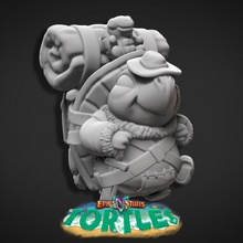 tortle youngling miniature - pre-supported toys & games dragons dungeons fantasy mini player rpg turtle character boardgame tabletop dnd adventurer npc ttrpg supported epicsnstuffs 3d print model - Mito3D