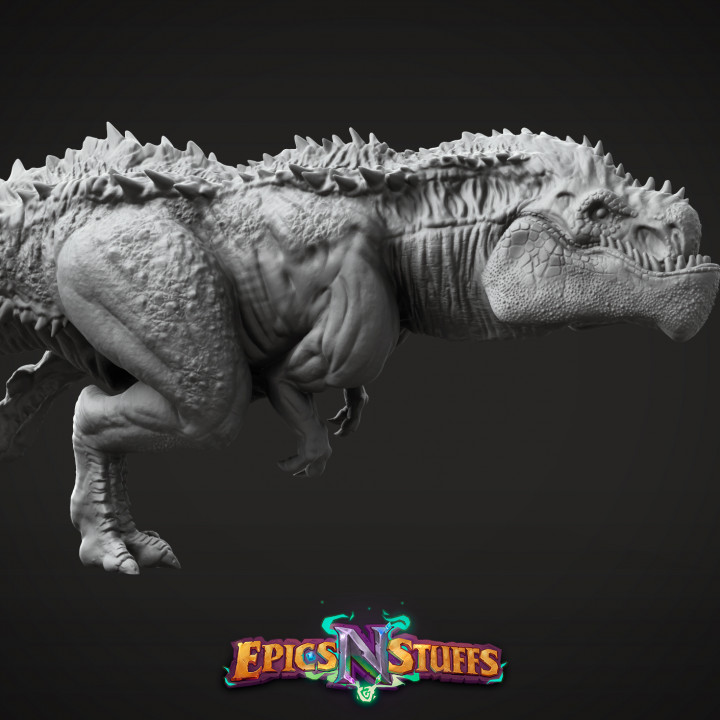 Fléau tyrannosaure miniature pre supported alt pose jouets Jeux bête dinosaure dragons donjons fantaisie jurassique mini monstre rex chasseur jeu plateau prédateur table 3D print model - Mito3D