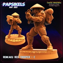renkaku rojo soldado juguetes juegos cyberpunk samurai shadowrun renraku 3d print model - Mito3D