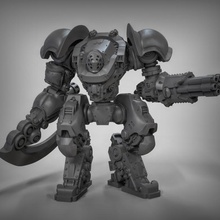 mecha toys & games 40k robot scifi imperialknight 3d print model - Mito3D