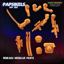 renkaku modular partes juguetes juegos cyberpunk 3d print model - Mito3D
