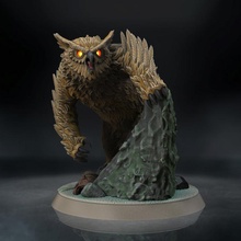 owl beast pre-supported toys & games miniature boardgame tabletop dnd owlbear 3d print model - Mito3D