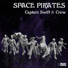 Capitano veloce equipaggio pacco spazio pirati collezione giocattoli Giochi alieno sci fi nave spavalderia 3d print model - Mito3D