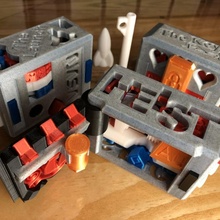 Raub Puzzle Box Spielzeuge Spiele cool Spiel Kinder mechanisch Frühling Spielzeug Mechanismus Ingenieur Familie knifflig Erwachsene Mechanismen lösen leisureluke 3d print model - Mito3D