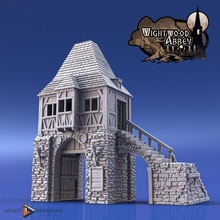 ev kapısı oyuncaklar oyunlar fantezi Ortaçağa ait arazi kapı 28mm 3d print model - Mito3D