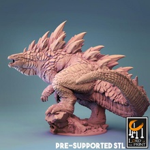 kaiju lezard Rey juguetes juegos impresión señor Godzilla gojira tarasco lotp 3d print model - Mito3D