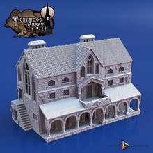 scriptorium meeting hall toys & games fantasy medieval library wightwood greathall 3d print model - Mito3D