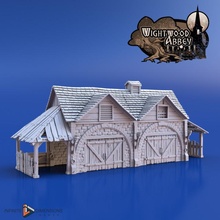 stables toys & games fantasy medieval 28mm stable wightwood 3d print model - Mito3D