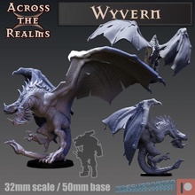 wyvern toys & games dragon gaming miniature tabletop dnd5e 3d print model - Mito3D
