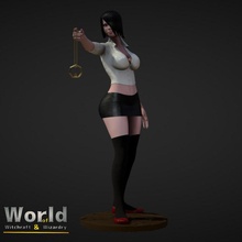 mira fronda - hypnotist witchcraft & wizardry toys games female figurine girl human lady roleplay rpg sexy wizard women miniature tabletop boobs painter dnd role-playing pathfinder busty 3d print model - Mito3D