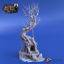 ancient shrine toys & games ancient big fantasy forest medieval nature temple terrain tree ruins shrine ruin fey abandoned overgrown 3d print model - Mito3D