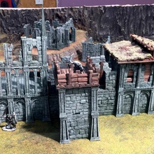 ruins bandit hideout dual model toys & games building house tomb ruin 3d print model - Mito3D