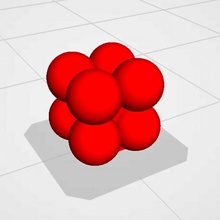 cube sphères 4 3d print model - Mito3D