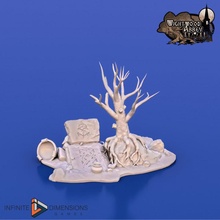 Beerdigung Gründe Geschäft uralt Fantasie mittelalterlich Terrain Grab Boden Friedhof Grabstein Gräber Wightwood 3d print model - Mito3D