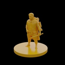 mediano viajero lámpara espada mochila anillos picadura señor lotr pan hobbit aventurero corto Bilbo bolsitas 3d print model - Mito3D