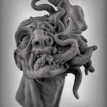 ideas busto jardín cabeza esculpir 3d print model - Mito3D