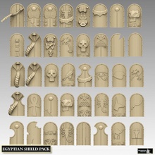 Mısırlı kalkan paketlemek oyuncaklar oyunlar 40k Antik Mısır maymun mezar kule Warhammer Tutankhamun uçurtma krallar piyade kobra yılan ada Illuminati Cthulhu Ossiarch kemikler 3d print model - Mito3D