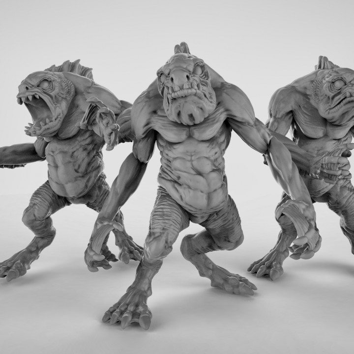 deepones brinquedos jogos fantasia Horror masmorras Dragões Cthulhu dnd descobridor lovecraftian fundo 3D print model - Mito3D