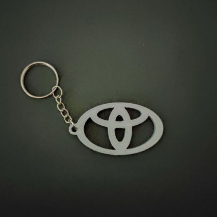 Toyota logo porte clés ventilateur art voiture carlogo 3D print model - Mito3D