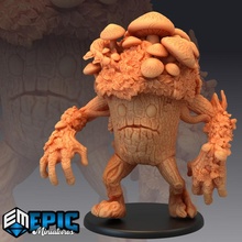 fungus infested treant mushroom tree giant forest & swamp guardian toys games fantasy medieval monster rpg warhammer enemy tabletop dungeon dnd pathfinder npc pre-supported supported pre 3d print model - Mito3D