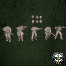 especial efectivo negro operaciones soldados modular cabezas juguetes juegos 3d print model - Mito3D
