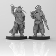 lunar auxilia comandantes pré suportado brinquedos jogos líder personagem comandante scifi solar 28mm hq limite tribuna 3d print model - Mito3D