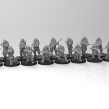 lunar auxilia laseris - presupported toys & games horus rifle laser soldiers solar infantry chaos 28mm troops heresy riflemen renegades heretics 3d print model - Mito3D