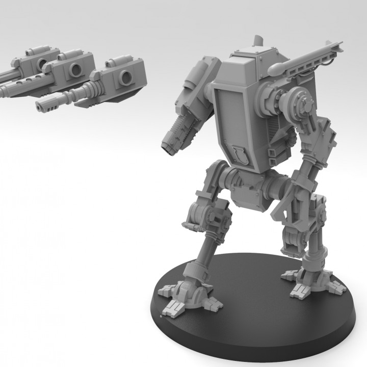 lunar auxilia recon caminhantes pré suportado brinquedos jogos luz robô veículo mech solar batedor 28mm 3D print model - Mito3D