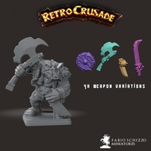 retrocrusade orc toys & games miniatures miniature orcs heroquest fabioschizzo 3d print model - Mito3D