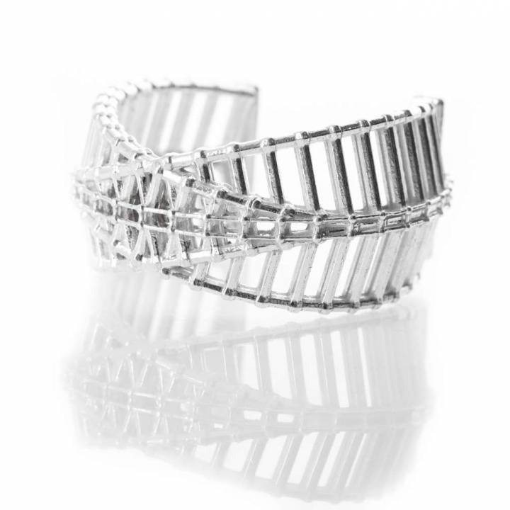 atome bracelet bijoux moderne l'atome 3D print model - Mito3D