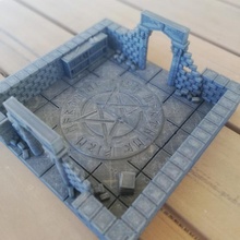 dungeon magic room tabletop board games miniatures rpg warhammer open 2 openforge forge tiles quest dungeontiles dnd warhammerquest boaradgames 3d print model - Mito3D