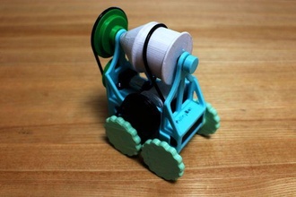 pulleybot kasnak tahrikli robot eğitim mekanizma robotlar iletim kasnaklar 3d print model - Mito3D