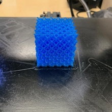 tpu test cube build 3d printer print concept calibration infill 3d print model - Mito3D