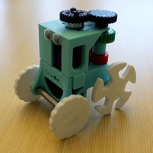 gearbot ingranaggi robot gadgets elettronica giocattolo meccanismo trasmissione 3d print model - Mito3D