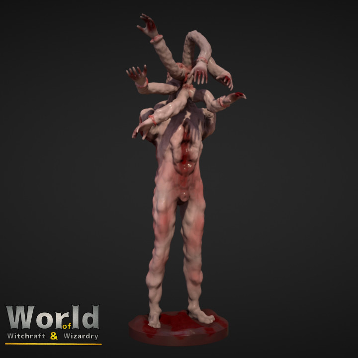 feihdo stregoneria magico pre supported giocattoli Giochi bestia fantasia Halloween orrore mostro spaventoso non morti zombie morto raccapricciante apocalisse mutante cattivo ospite cammina passeggio camminatore 3D print model - Mito3D