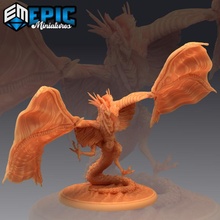 cockatrice huge chicken lizard hybrid classic encounter toys & games fantasy medieval monster reptile rpg warhammer enemy tabletop dungeon dnd pathfinder npc swamp pre suppoted pre-suppoted 3d print model - Mito3D