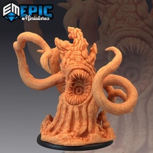 tentacle rock angry stone pillar mimic disguised cave encounter toys & games fantasy medieval monster rpg warhammer enemy tabletop dungeon dnd pathfinder roper npc pre-supported supported pre 3d print model - Mito3D