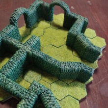 wdhex meadow tiles - hedge maze labyrinth toys & games rpg terrain tabletop hexagons dungeon dnd dungeontiles tabletopterrain ttrpg ttrpg-tiles rpg-tiles dnd-tiles hedge-maze 3d print model - Mito3D