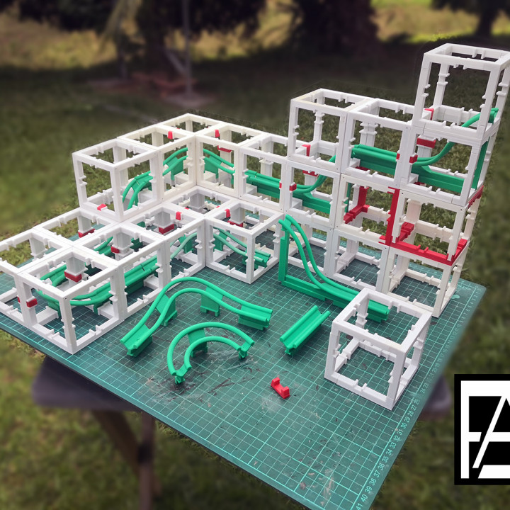 modulare marmo giocattoli Giochi magnete magnetico 3D print model - Mito3D