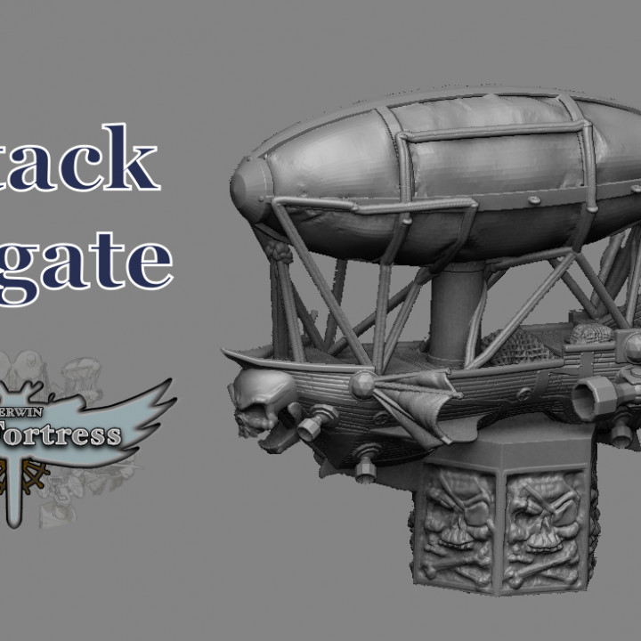 pirata fregata cielo fortezza giocattoli Giochi warhammer sla aria gioco guerra pirati dirigibile riciclare 3D print model - Mito3D