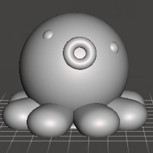 greta morbidosi creatura divertimento giocattolo blob charactor 3d print model - Mito3D