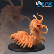 carrion bug giant centipede cave crawler insect classic encounter store fantasy medieval monster rpg warhammer enemy tabletop dungeon dnd pathfinder npc pre-supported supported pre 3d print model - Mito3D