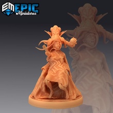 mind eater eating psionic tentacle brain flayer classic encounter store fantasy medieval monster rpg warhammer enemy tabletop dungeon dnd pathfinder npc mindflayer pre-supported supported pre 3d print model - Mito3D