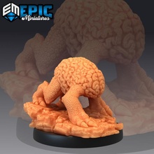 intellect crawler lurking mind devourer brain creeper psionic encounter store fantasy medieval monster rpg warhammer enemy tabletop dungeon dnd pathfinder npc flayer pre-supported supported pre 3d print model - Mito3D