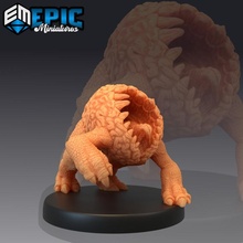 intellect crawler mouth mind devourer brain creeper psionic encounter store fantasy medieval monster rpg warhammer enemy tabletop dungeon dnd pathfinder npc flayer pre-supported supported pre 3d print model - Mito3D