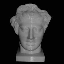 antefix tegola in testa gorgone nr1 british museum londra scansione 3d print model - Mito3D