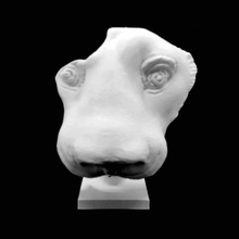 aslan başı İngiliz Müzesi Londra tarama 3d print model - Mito3D