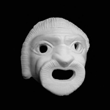 maske köle british museum Londra tarama 3d print model - Mito3D