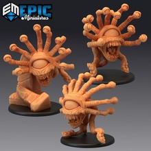 psionic tyrant set mind horror eye witness classic encounter toys & games fantasy medieval monster rpg warhammer enemy tabletop dungeon dnd pathfinder npc flayer pre-supported pre mindwitness supporetd 3d print model - Mito3D